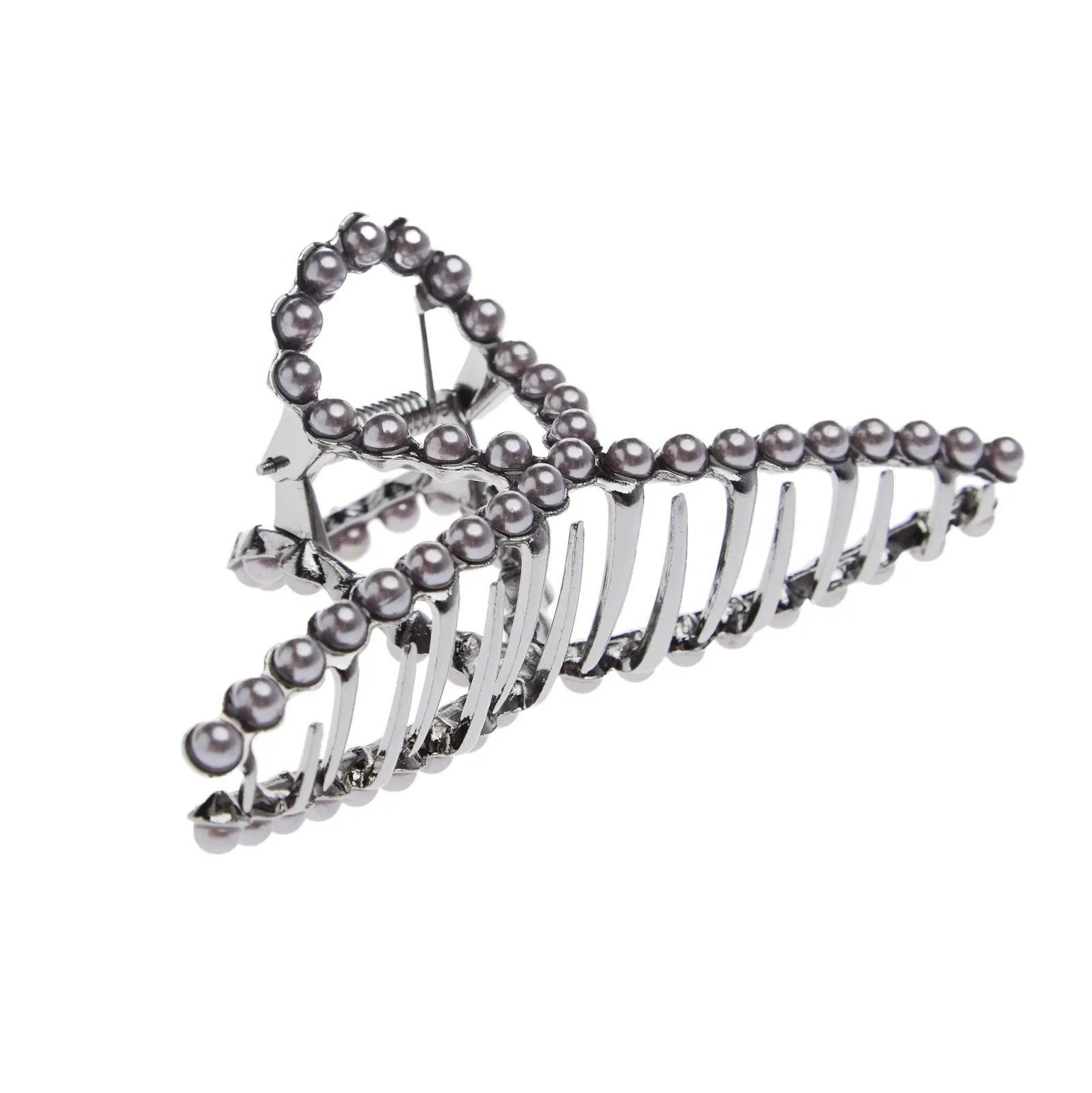 Wild Junkie Faux Pearl Claw Hair Clip - Image 2
