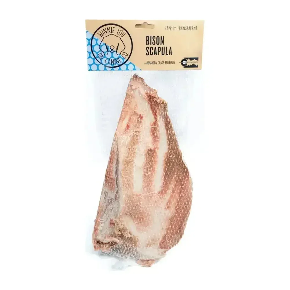 Winnie Lou Freeze-Dried Bison Scapula Chews – All-Natural Long-Lasting Treats