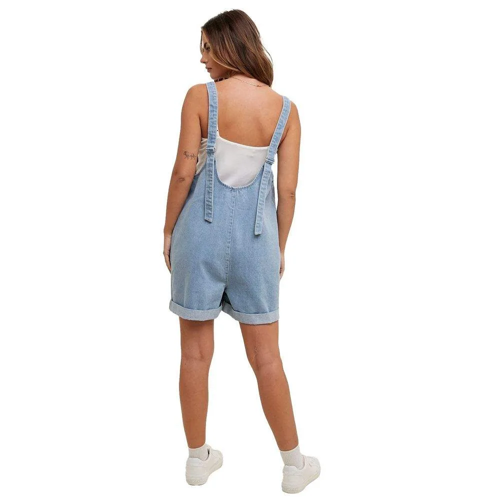 Wishlist Women's Denim Cotton Romper - Image 2