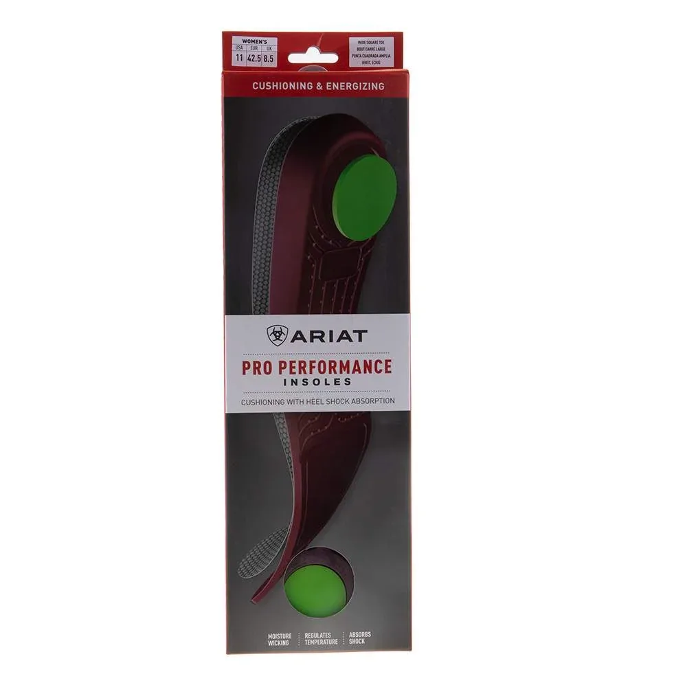 WOMEN`S ARIAT PRO PERFOMANCE INSOLES WIDE SQUARE TOE - Image 2