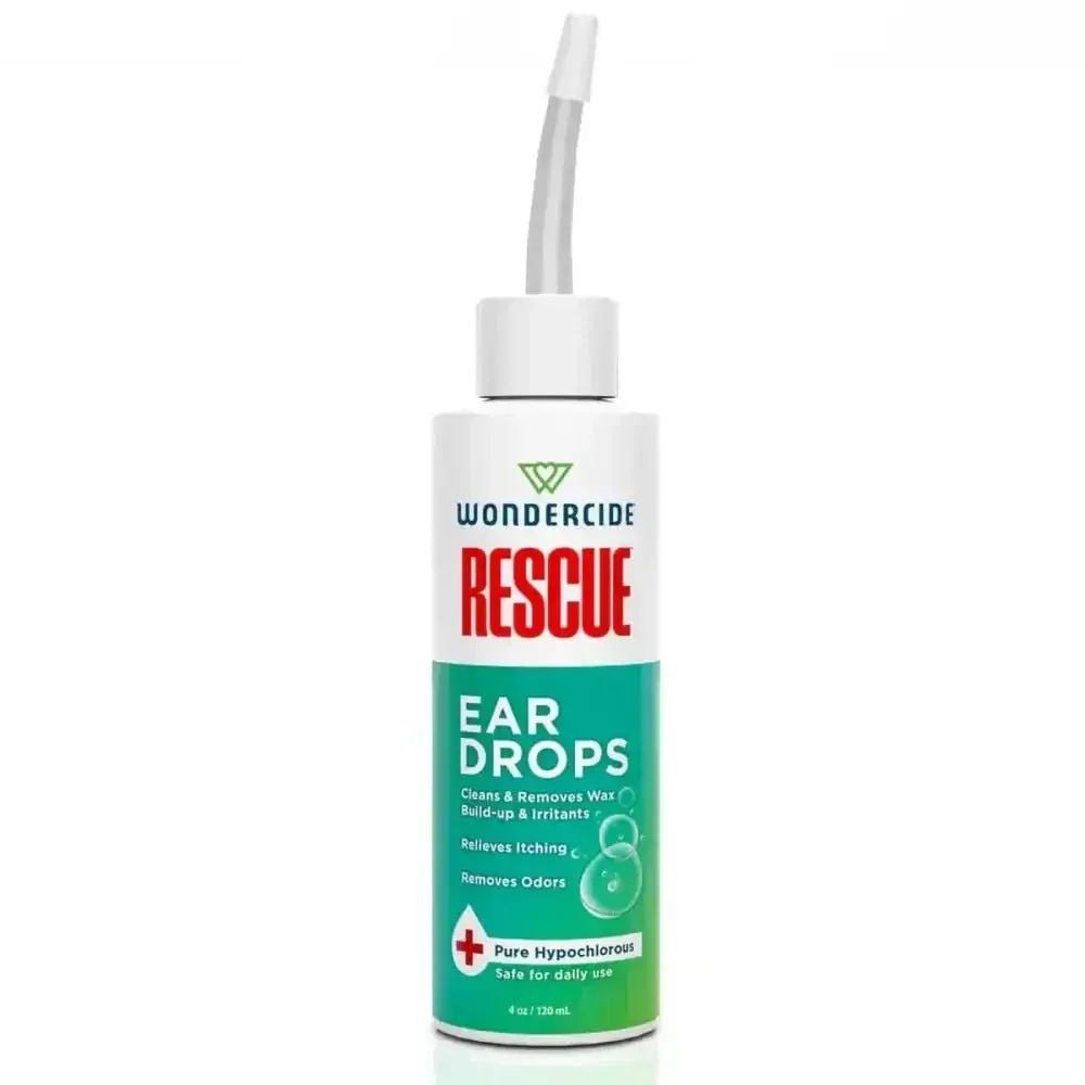 Wondercide Rescue - Ear Drops for Pets - Cleans and Removes Wax 4oz