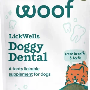 Woof LickWells Dental Peanut Butter Spread Dental Dog Supplement