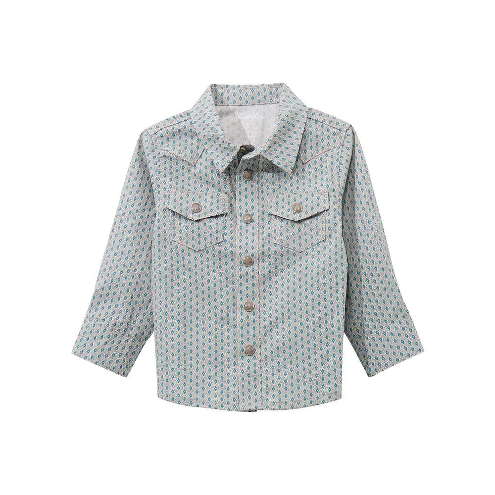 Wrangler Baby Boy's Blue Long Sleeve Shirt