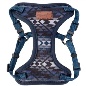 Wrangler Blue Southwest Sherpa Comfort Dog Harness