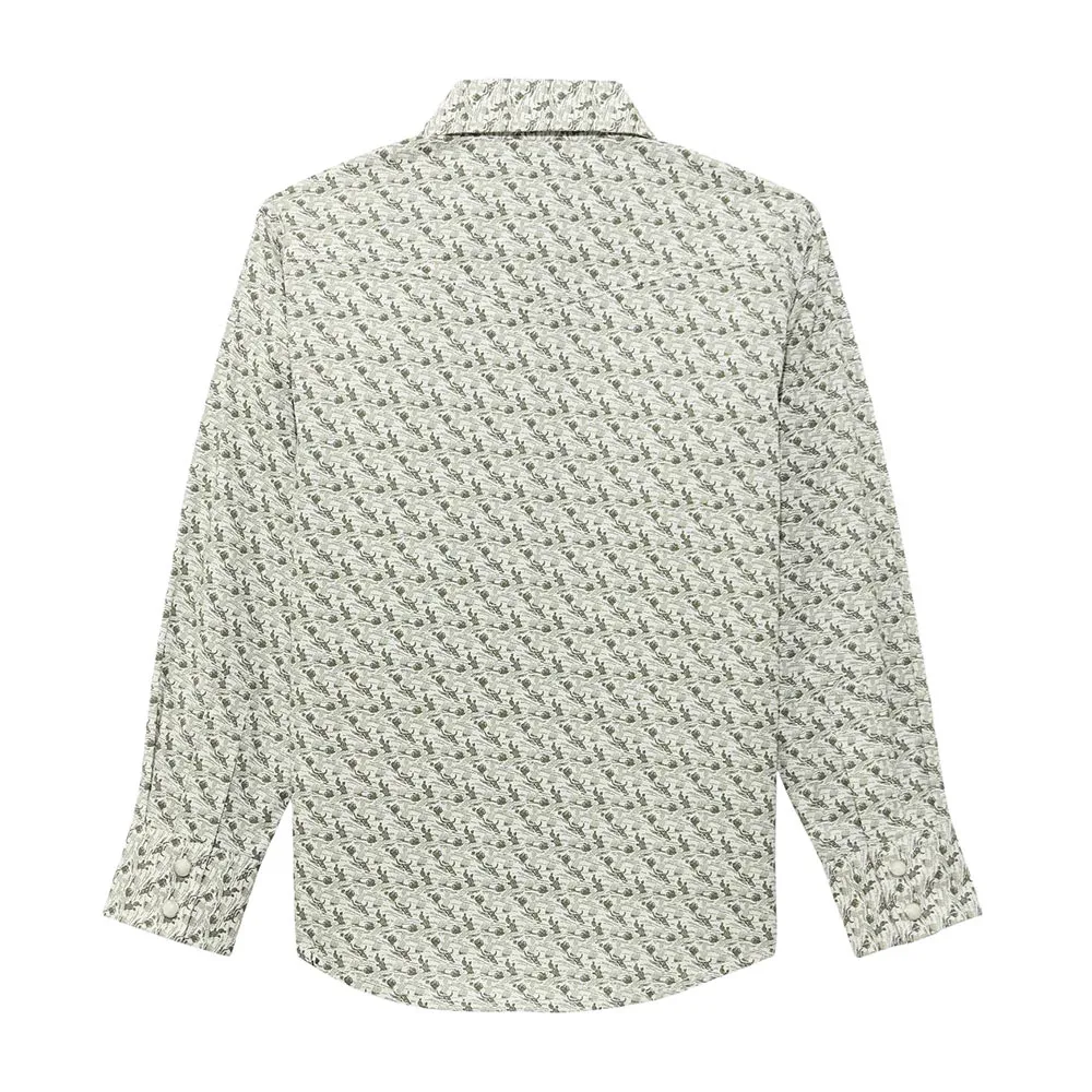 Wrangler Boy's 20X Olive Shirt - Image 2