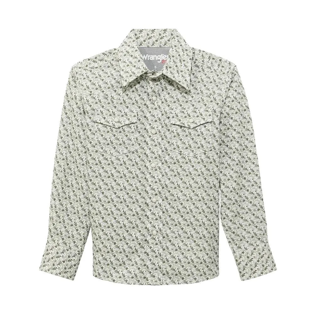 Wrangler Boy's 20X Olive Shirt