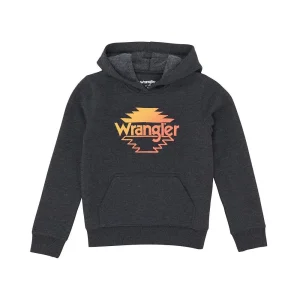 Wrangler Boy's Black Logo Hoodie