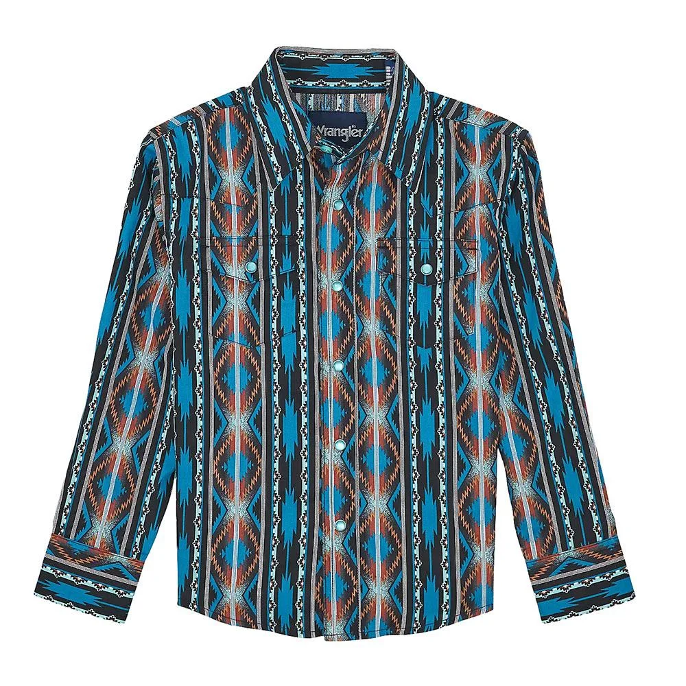 Wrangler Boy's Checotah Western Snap Shirt