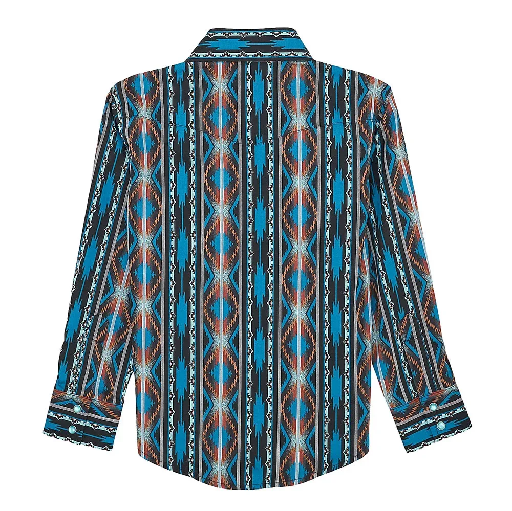 Wrangler Boy's Checotah Western Snap Shirt - Image 2