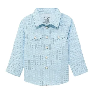 Wrangler Boy's Light Blue Long Sleeve Shirt