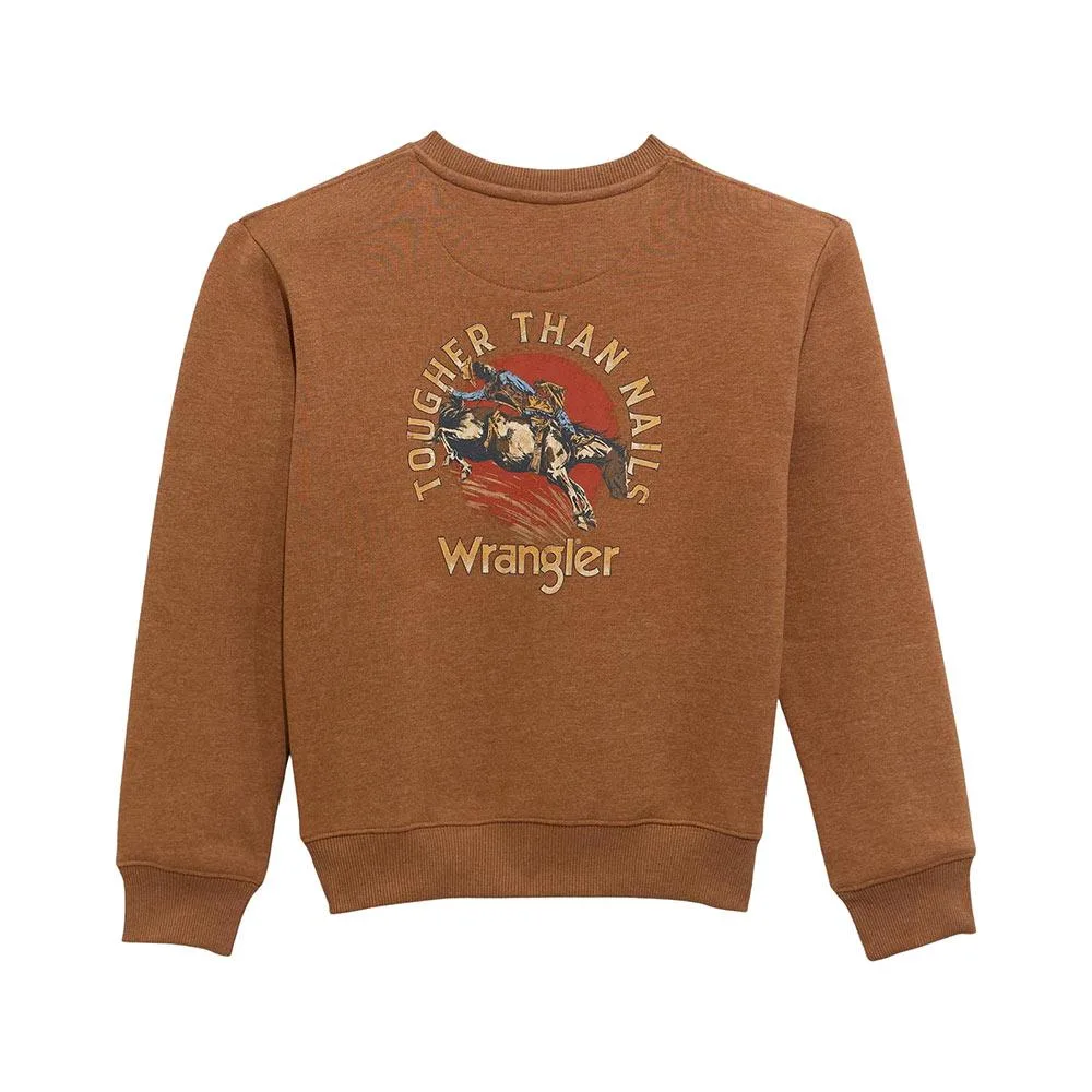 Wrangler Boy's Mocha Tougher Than Nails Sweatshirt