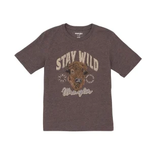 Wrangler Boy's Mole Stay Wild Buffalo Tee Shirt
