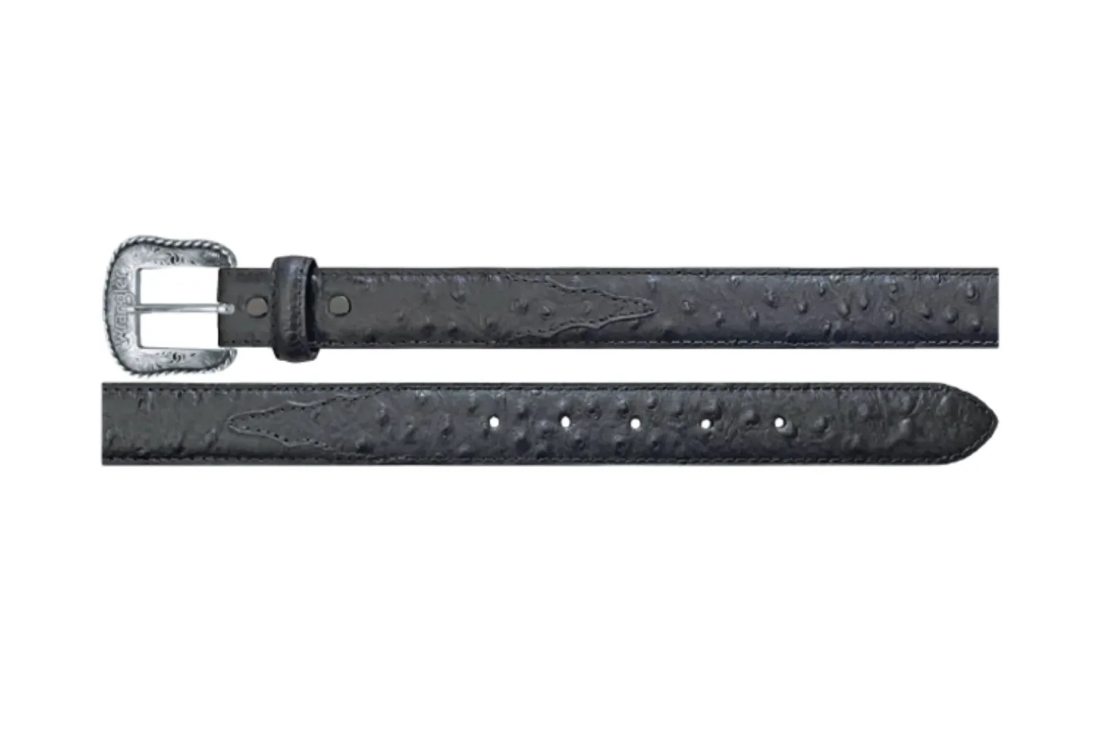 Wrangler Boy's Ostrich Leather Belt - Image 2