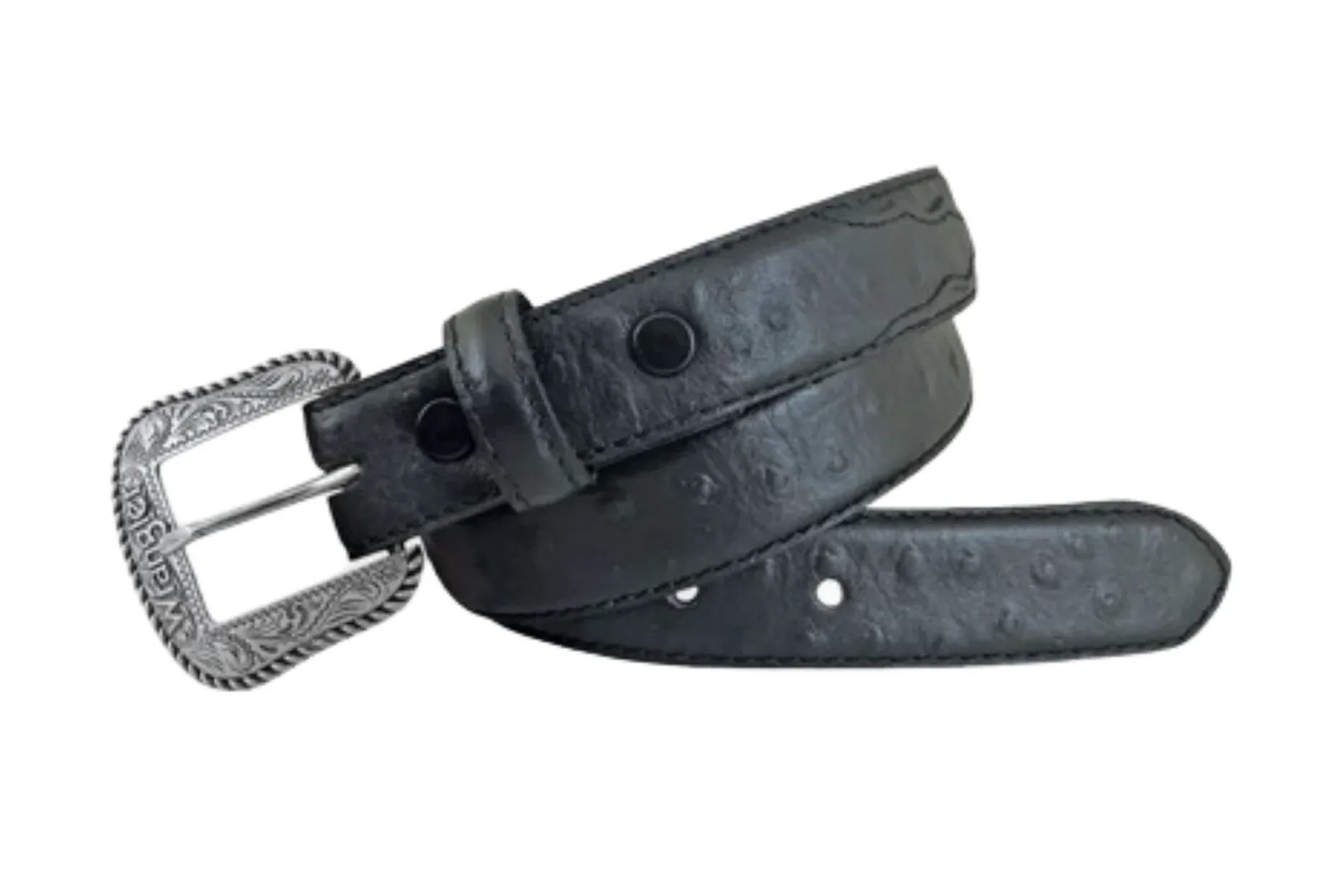 Wrangler Boy's Ostrich Leather Belt