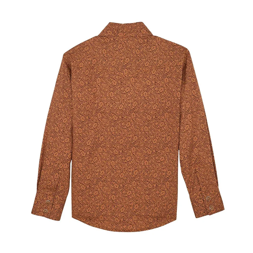 Wrangler Boy's Rustic Brown 20X Advanced Comfort Shirt - Image 2