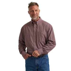 Wrangler George Strait Burgundy Printed Shirt
