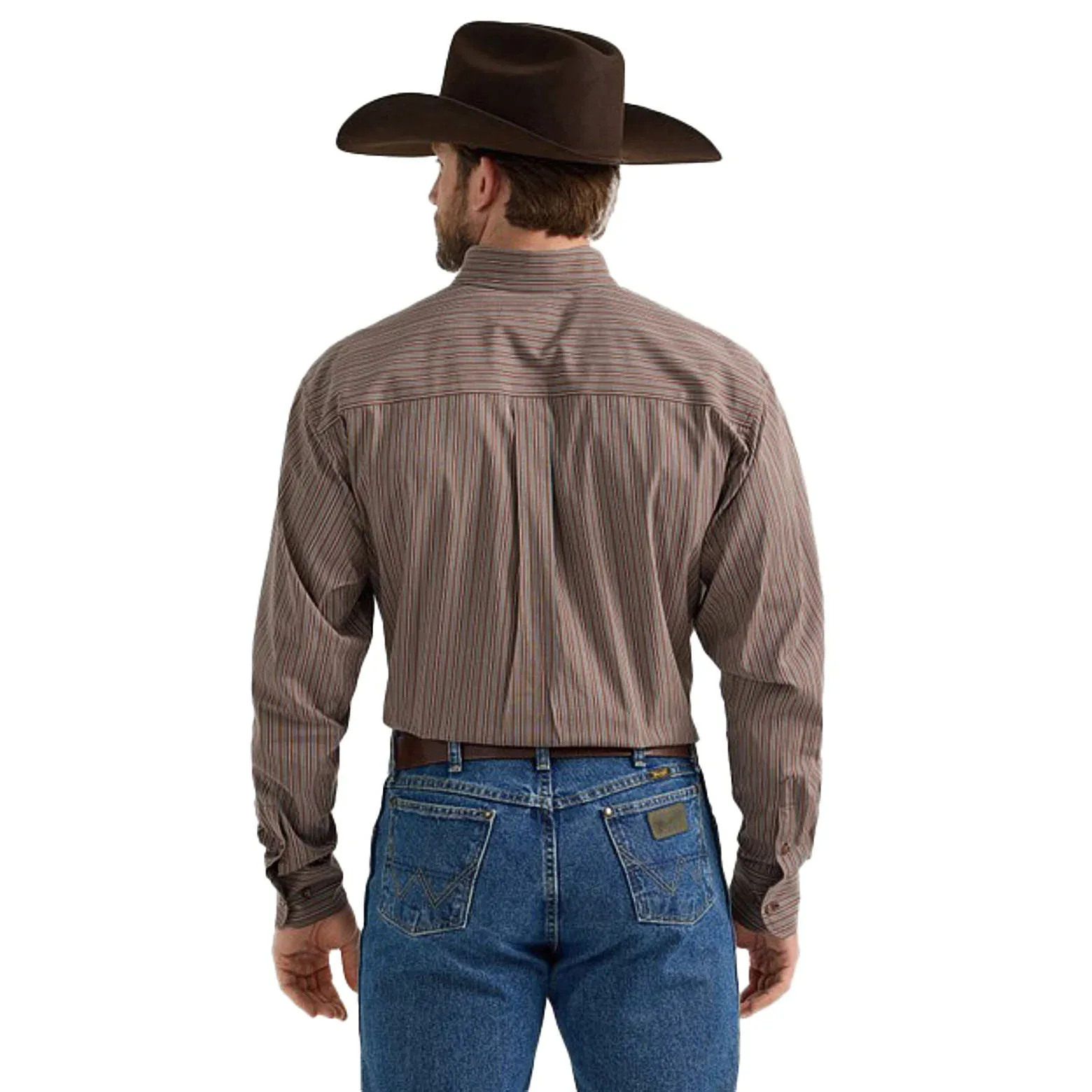 Wrangler George Strait Long Sleeve Button Down One Pocket Shirt - Image 2