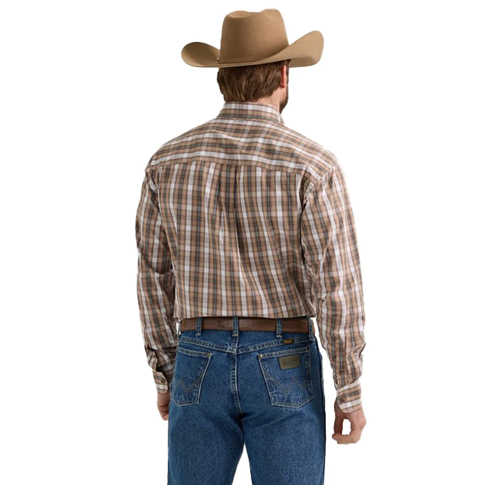 Wrangler George Strait Long Sleeve Button Down Two Pocket Shirt - Image 2