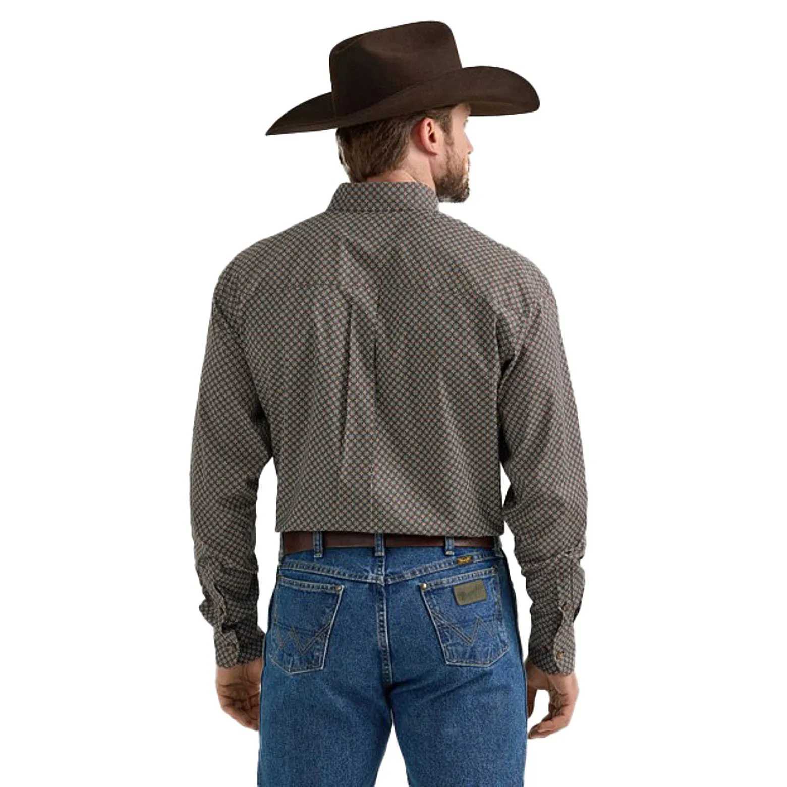 Wrangler George Strait Long Sleeve Button Down Two Pocket Shirt - Image 2