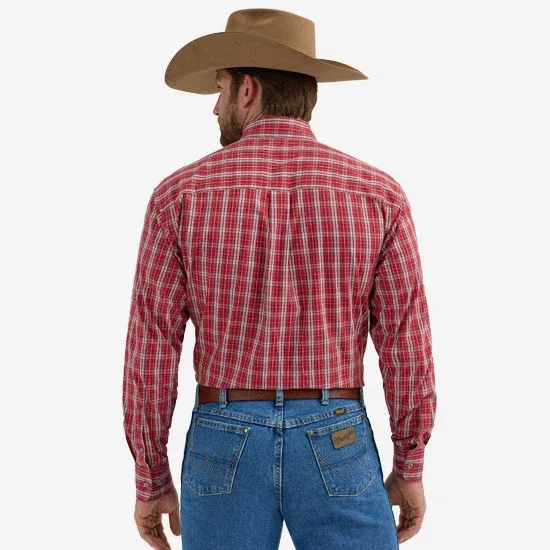 Wrangler George Strait Red Plaid Shirt - Image 2