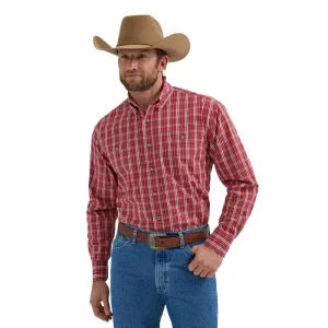 Wrangler George Strait Red Plaid Shirt