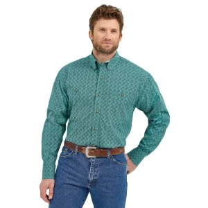 Wrangler George Strait Turquoise Paisley Shirt