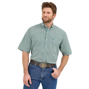 Wrangler George Strait Turquoise Short Sleeve Shirt