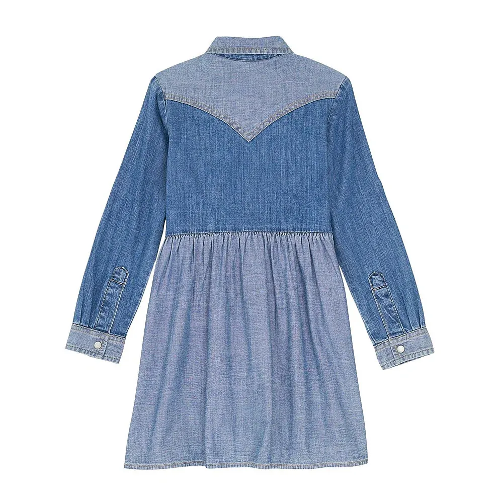 Wrangler Girl's Denim Snap Dress - Image 2