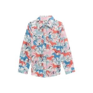 Wrangler Girl's Running Horse Shirt