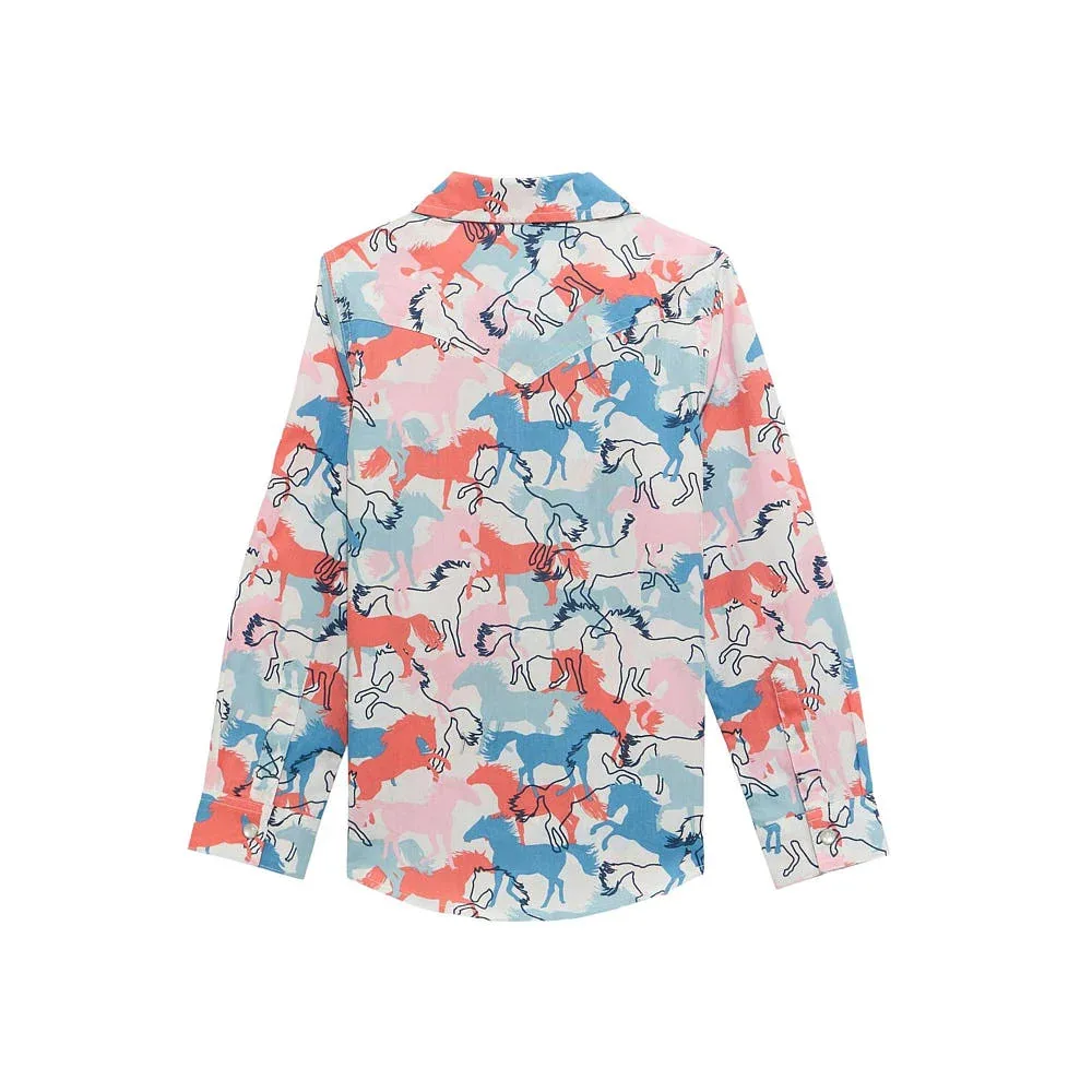 Wrangler Girl's Running Horse Shirt - Image 2