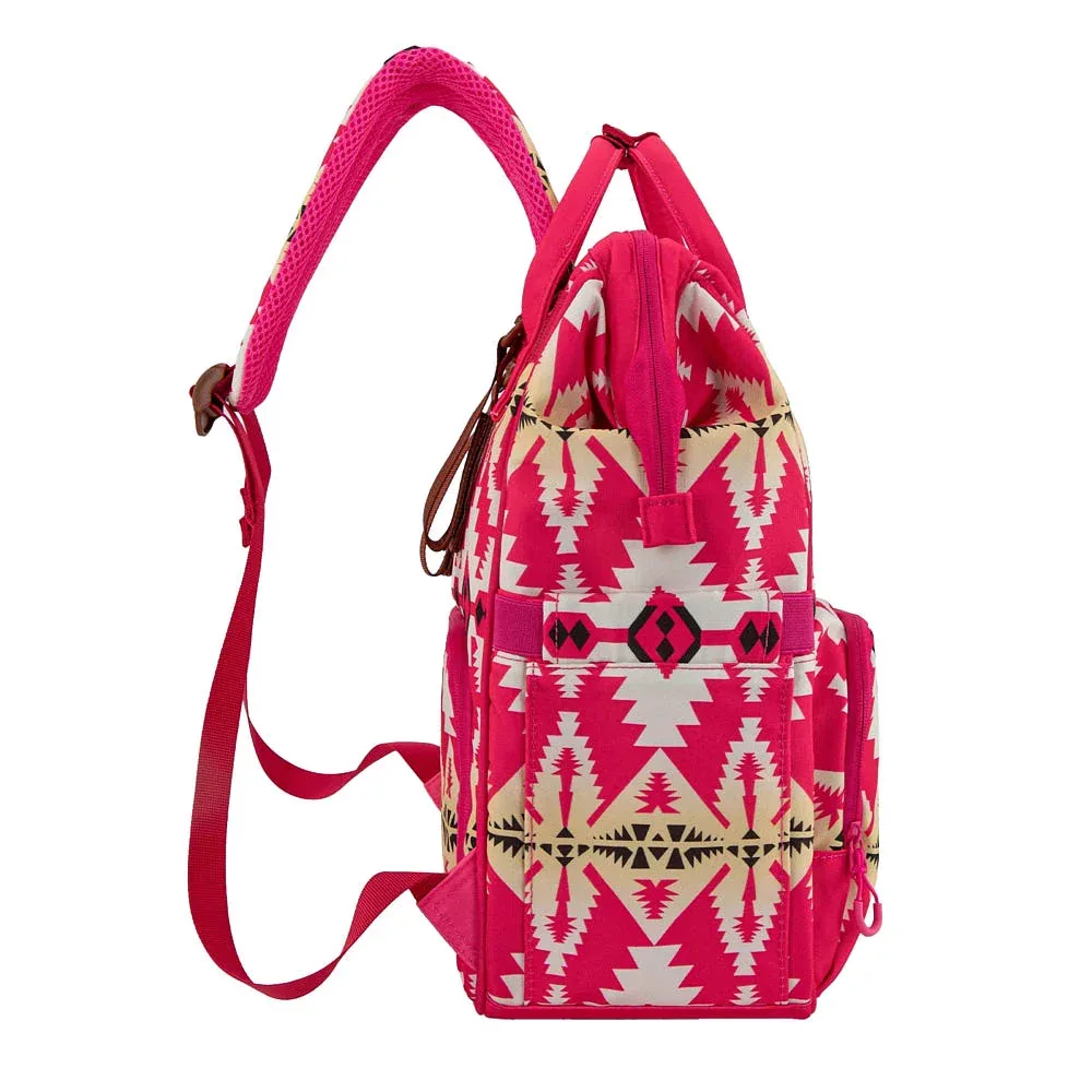 Wrangler Hot Pink Aztec Backpack - Image 2