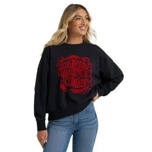 Wrangler Lainey Wilson Everybody Black Crew Neck