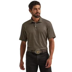 Wrangler Men's ATG Turkish Coffee Performance Polo