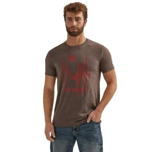 Wrangler Men's Brown Cactus Tee