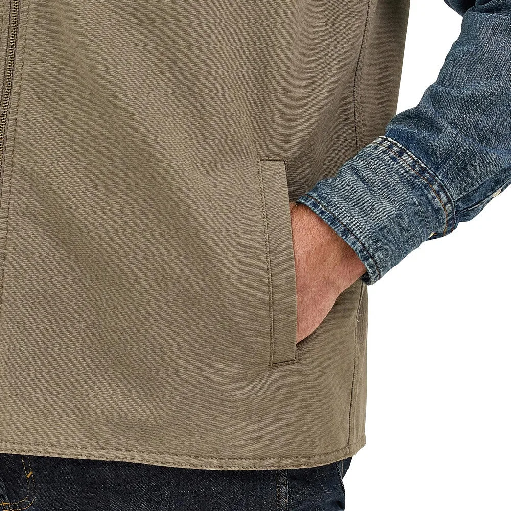 Wrangler Men's Bungee Cord Taupe Lined Vest - Image 2