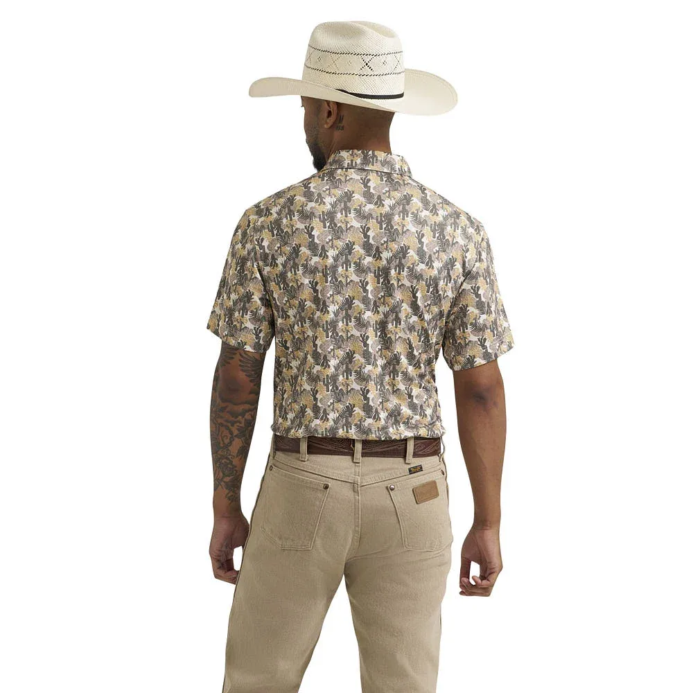 Wrangler Men's Cactus Coriander ATG Performance Polo - Image 2