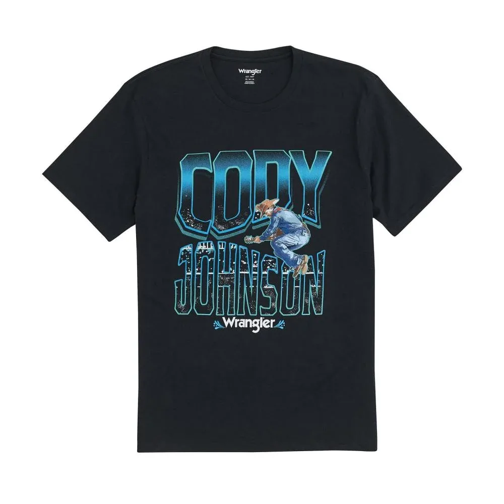 Wrangler Men's Cody Johnson Black Tee