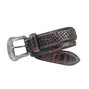 Wrangler Men's Croco Print Leather Belt