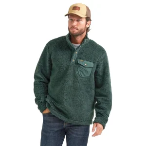 Wrangler Men's Darkest Spruce Hay Away Pullover