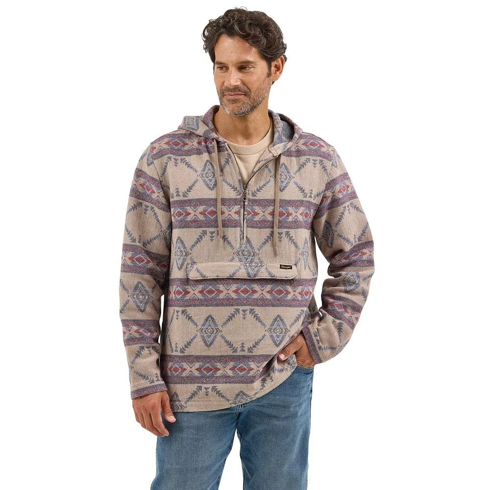 Wrangler Men's Desert Taupe 1/4 Zip Pullover