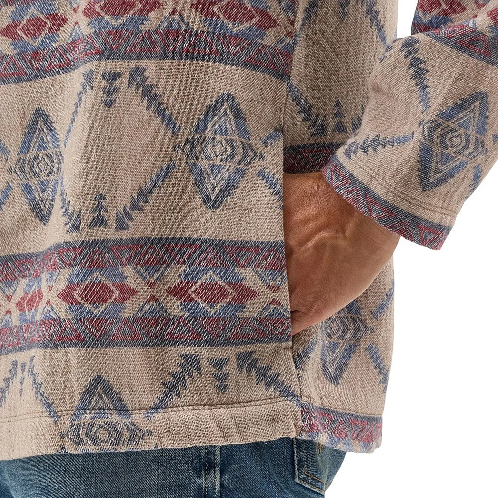 Wrangler Men's Desert Taupe 1/4 Zip Pullover - Image 2