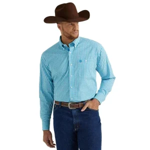 Wrangler Men's George Strait Long Sleeve Button Down
