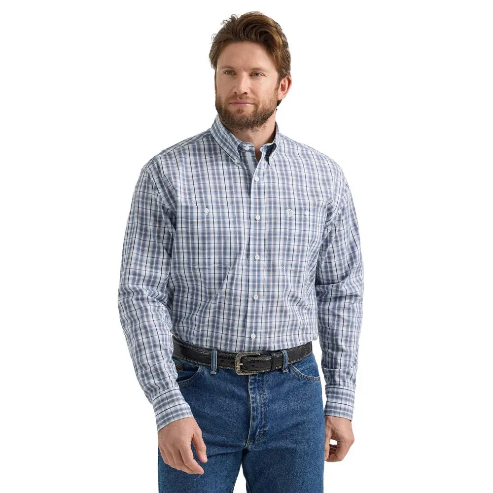 Wrangler Men's George Strait Long Sleeve Button Down