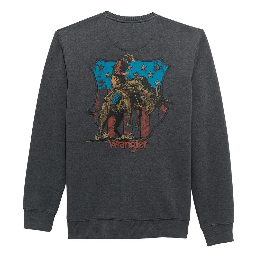 Wrangler Men's Phantom Bucking Cowboy Fleece