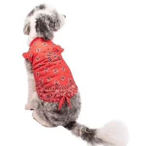 Wrangler Red Paisley Bandana Dog Shirt