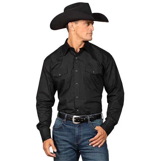 Wrangler Western Black Sport Shirt