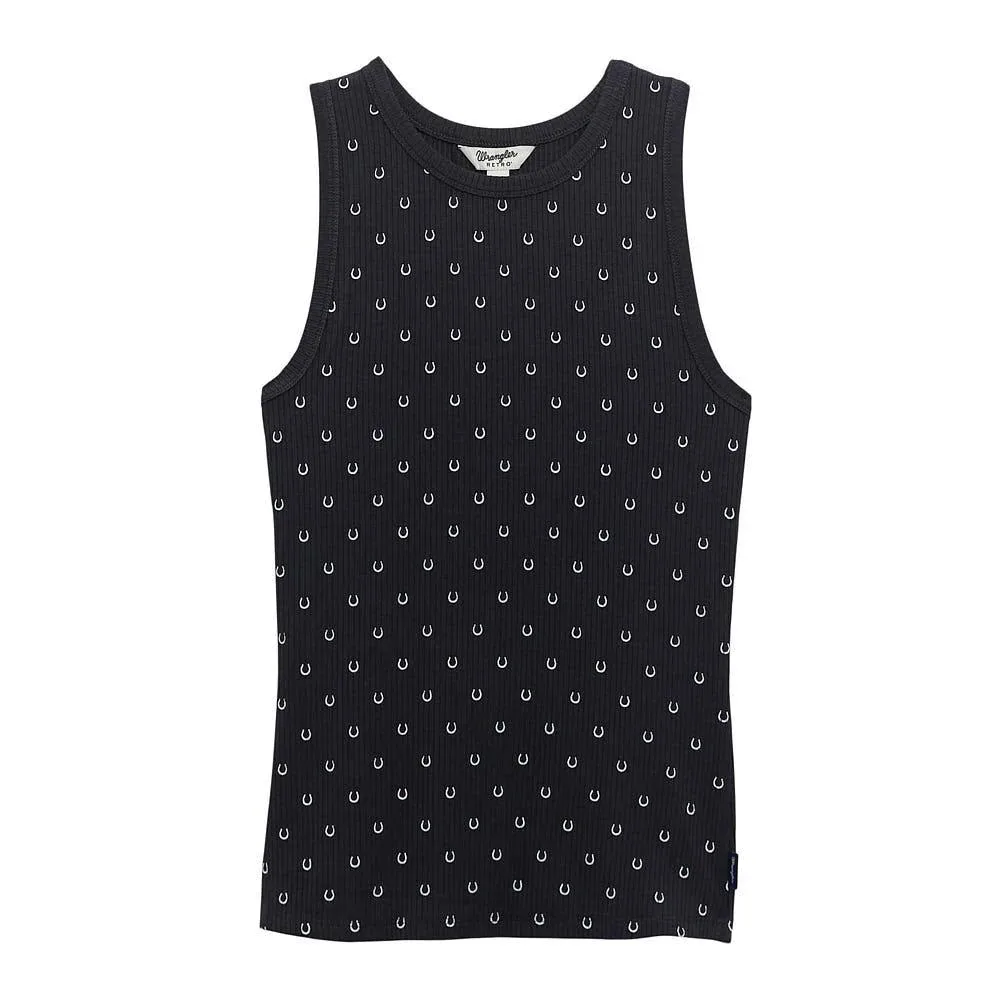 Wrangler Women's Black Horseshoe Tank