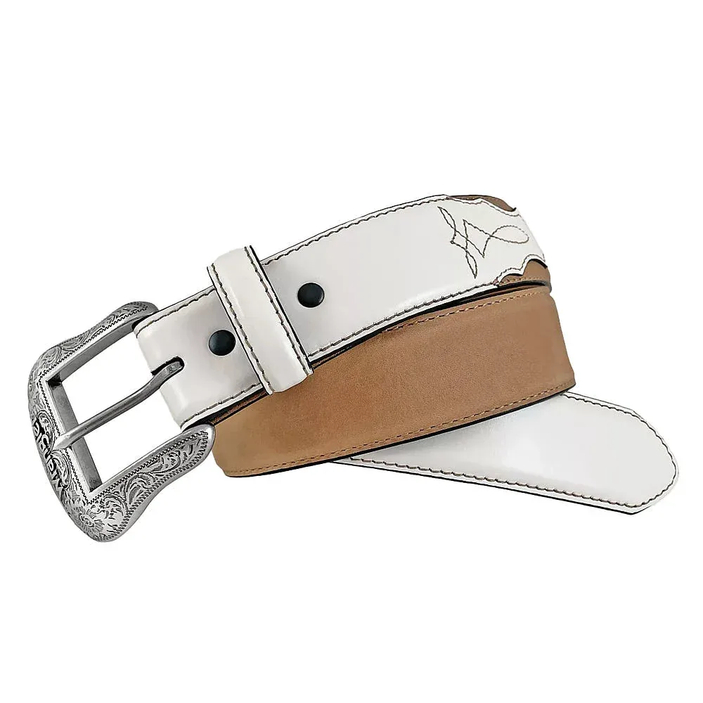 Wrangler Women's Color Block Toe Bug Western Stitch Belt