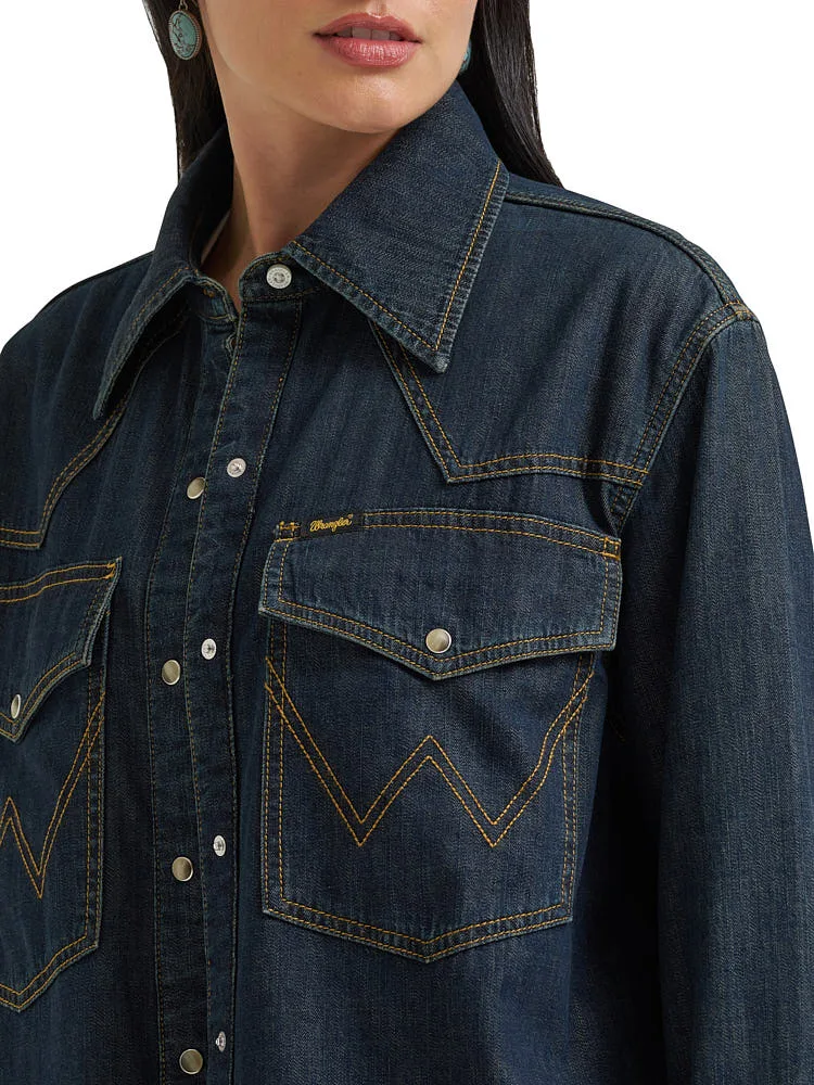 Wrangler Women's Lainey Wilson Sandrider Denim Top - Image 2