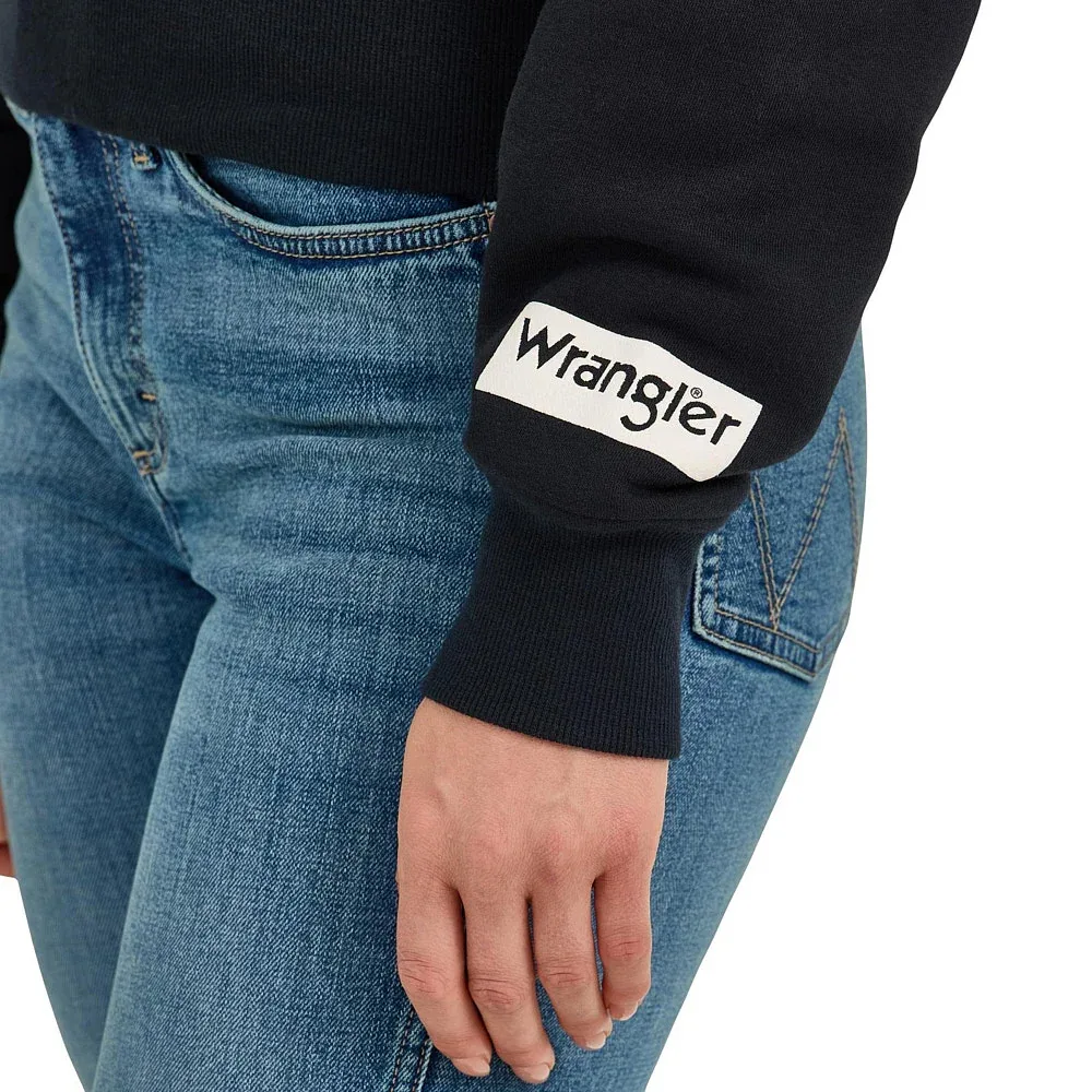 Wrangler Women's Long Live Cowboys Black Sweatshirt - Image 2